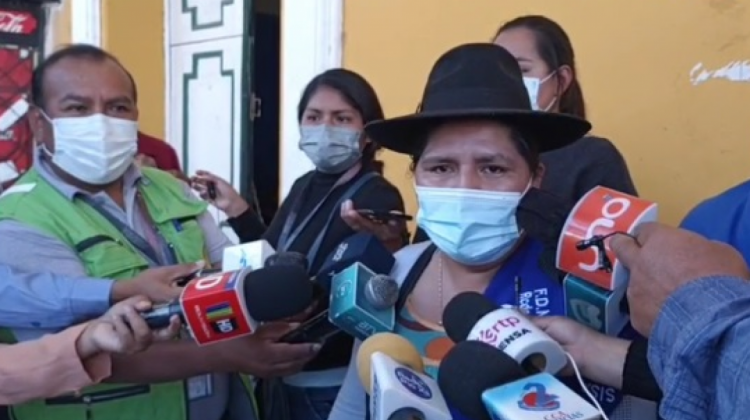 La ejecutiva de la Federación de 'Bartolinas' , Pascuala Prado. Foto: Captura de pantalla