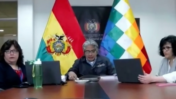 Foto captura de la audiencia de la CIDH