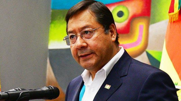 Presidente Luis Arce. Foto: ABI