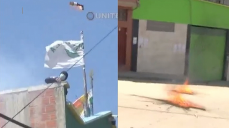 Videos con los que fiscal acusó a dirigentes muestran a gente de Alanes tirando bombas molotov