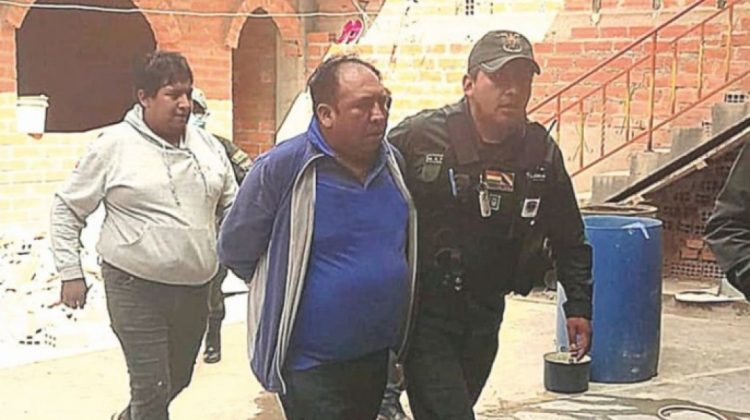 Senador Hilarión Padilla durante su aprehensión. Foto: La Patria.