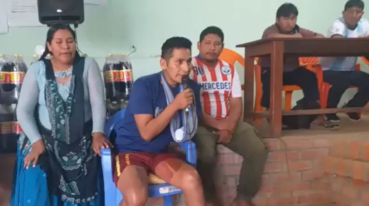 Plácido Cota en la asamblea general de Las Mercedes. Foto: Captura