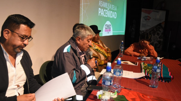 La Asamblea de la paceñidad