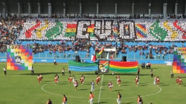 Inauguración de la Copa Evo. Foto: RRSS