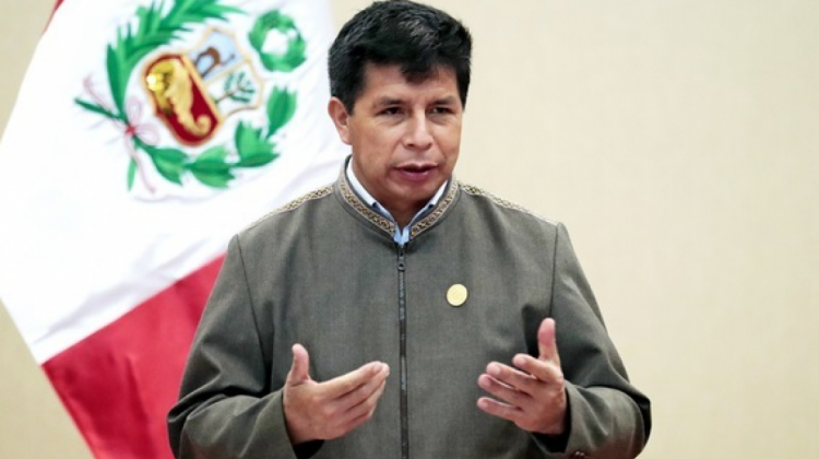 El presidente de Perú, Pedro Castillo.  Foto: Europa Press