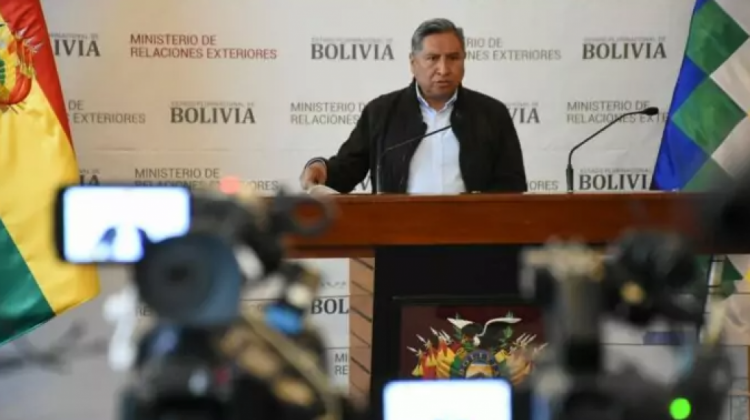 Rogelio Mayta, ministro de Relaciones Exteriores de Bolivia. Foto: ATB.