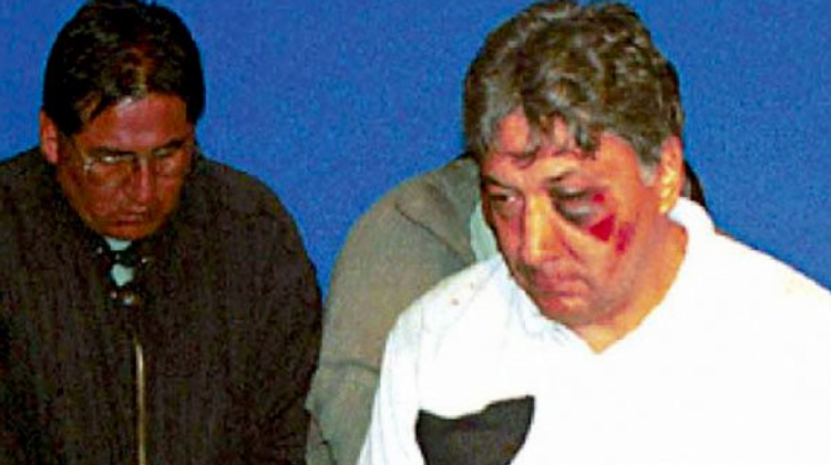 Blas Valencia golpeado. Foto: Archivo