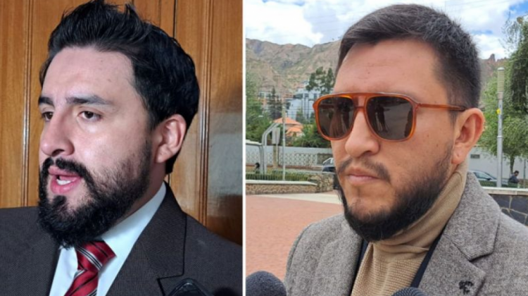 Los abogados Juan Carlos Camacho y Carlos Eduardo Ledezma. Foto: Correo del Sur.