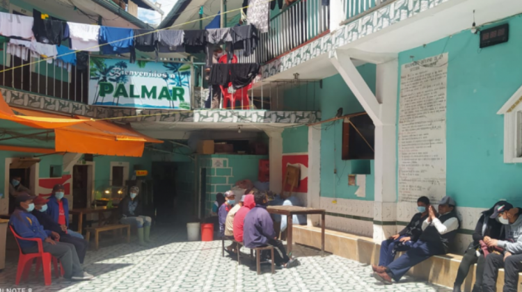 Sección Palmar en el que se encuentra el dirigente de la juventud yungueña, Raúl Uría. Foto: ANF
