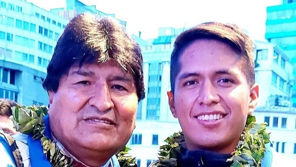 Evo Morales y Andrónico Rodríguez