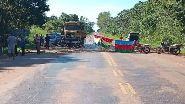 Bloqueo en Riberalta. Foto: RRSS