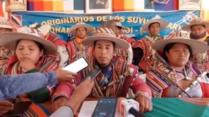 Campesinos y Ayllus Guerreros de Potosí se declaran en emergencia por la detención de Jhonny Mamani