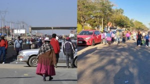 Segundo día de paros y bloqueos mantienen aisladas del eje central a La Paz y Santa Cruz