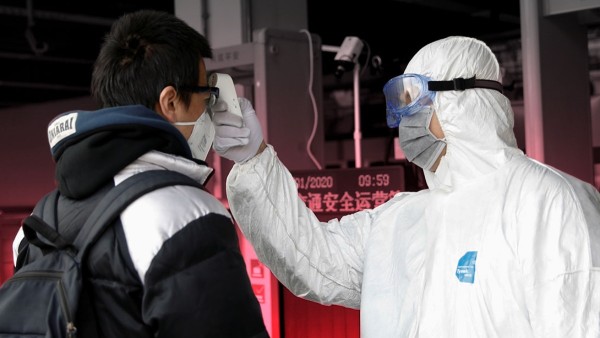Controles anticovid en China.