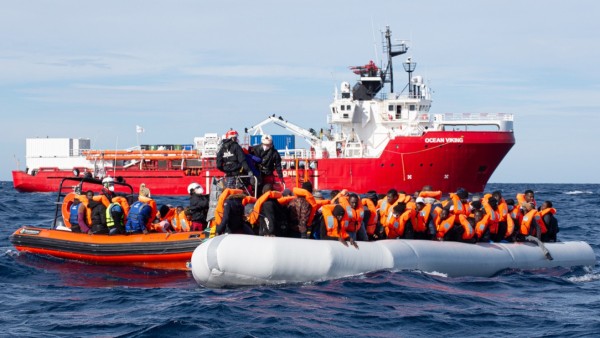 El barco humanitario 'Ocean Viking'.   Foto: Ilustrativa