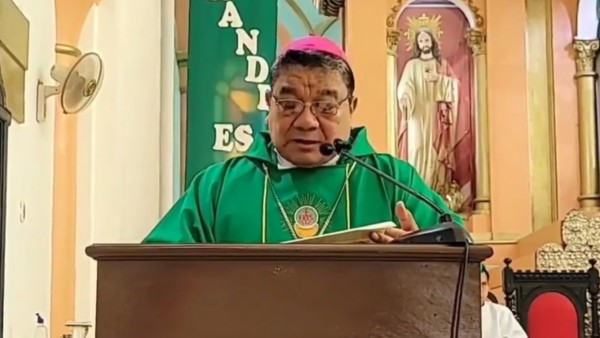 El presidente de la CEB y obispo de Beni, monseñor Aurelio Pesoa. Foto: Captura