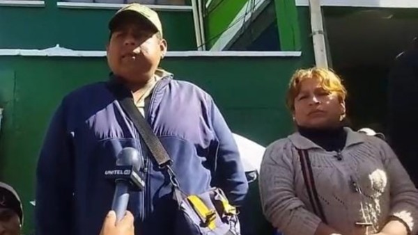 César Apaza y Rosalba Vargas. Foto: Urgente.bo