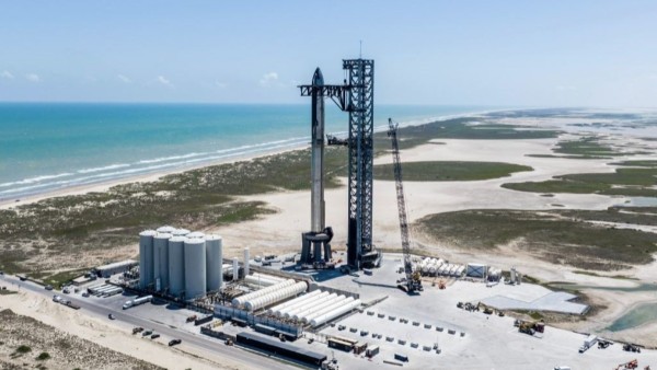 Cohete Starship de Space X. Foto: SPACE X