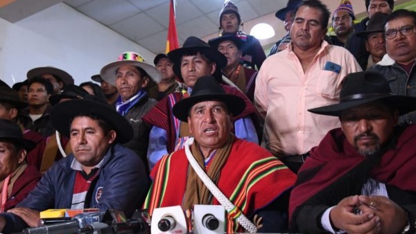 Csutcb afín al gobierno de Luis Arce. Foto: RRSS