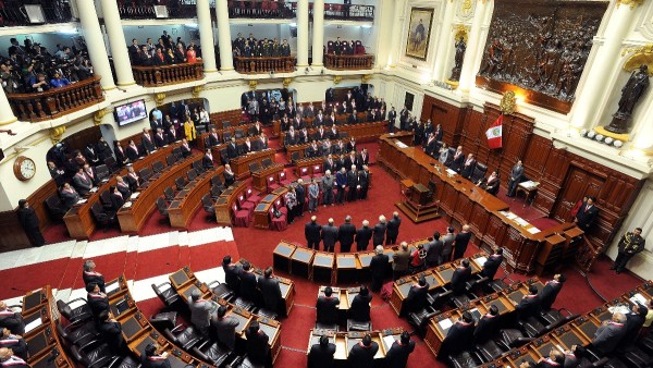 El parlamento de Perú.