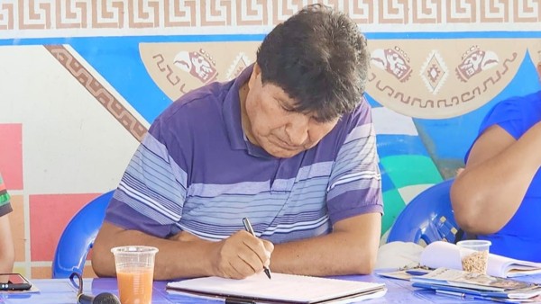 Evo Morales, líder del MAS y expresidente de Bolivia. Foto: Facebook
