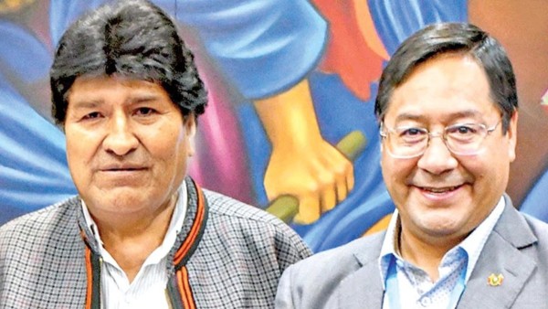 Evo Morales y Luis Arce. Foto: Opinión