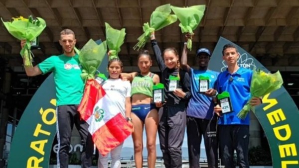 La atleta paceña Jhoselyn Camargo en Medellín. Foto: RRSS