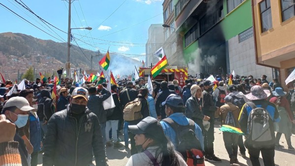 Movilización de los cocaleros contra mercado ilegal. Foro: Archivo ANF 2022