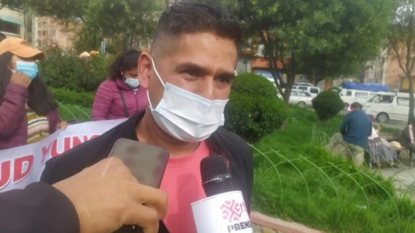 Raúl Uria, dirigente de la Juventud Yungueña. Foto: Archivo