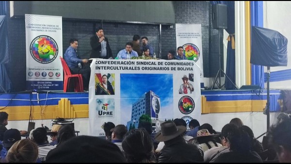 Ampliado de la Confederación de Comunidades Interculturales. Foto: RRSS