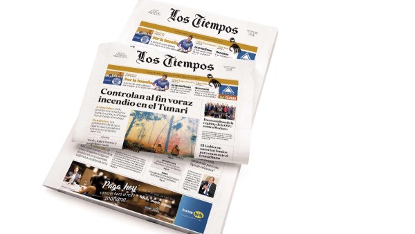 El diario cochabambino. Foto: Los Tiempos