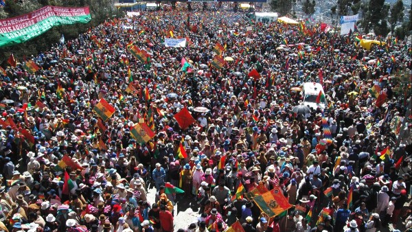 Imagen referencial de un anterior cabildo en El Alto. Foto: ABI