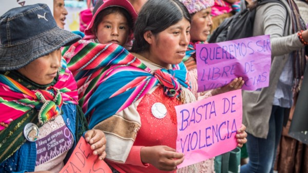 Imagen referencial de una marcha anterior por una vida libre de violencia. Foto: RRSS