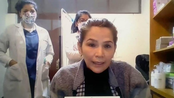 Jeanine Añez en una audiencia. Foto: Internet