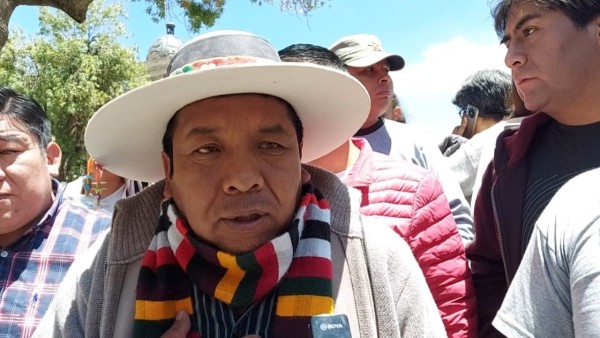 Pedro Llanque, dirigente de la Csutcb 
