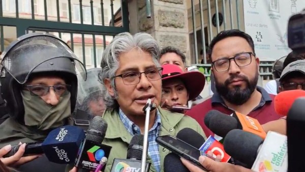 Abogados del MAS presentan recurso extraordinario en el TSE. Foto: Captura