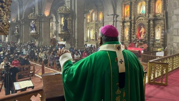 Celebración de la misa en la catedral de San Francisco. Foto: CEB