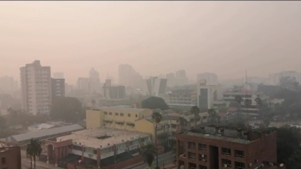 Contaminación del aire en Santa Cruz.