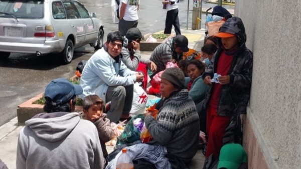 familias ayoreas en La Paz. Foto: Fundación TIERRA
