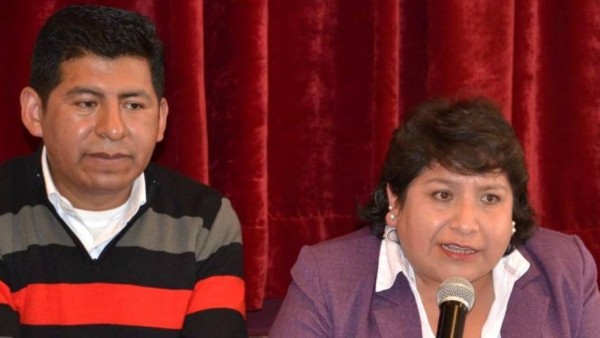 Tahuichi y Chuquimia, vocales del TSE. Foto: OEP