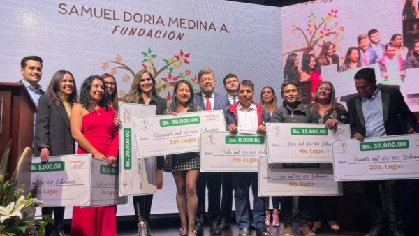 Última premiación de emprendedores realizada en septiembre de este año. Foto: Fundación Doria Medina