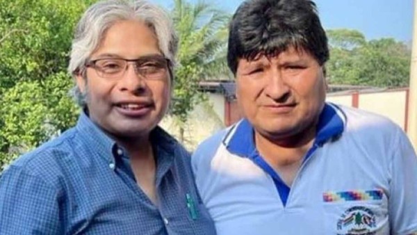 Wilfredo Chávez y Evo Morales. Foto: Internet