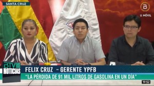 Gerente general de YPFB Logística, Félix Cruz. Foto: Captura