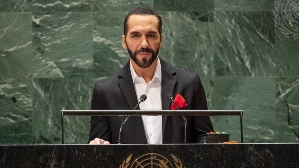 El presidente de El Salvador, Nayib Bukele.    Foto: ONU