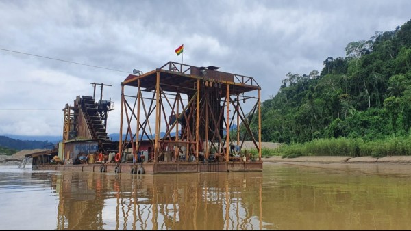 Imagen referencial. Actividad minera en la amazonía paceña