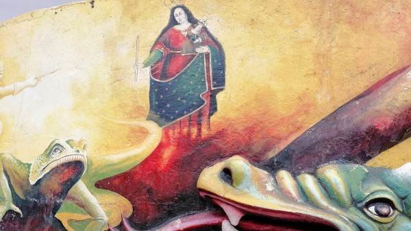 La Virgen del Socavón en Oruro.}