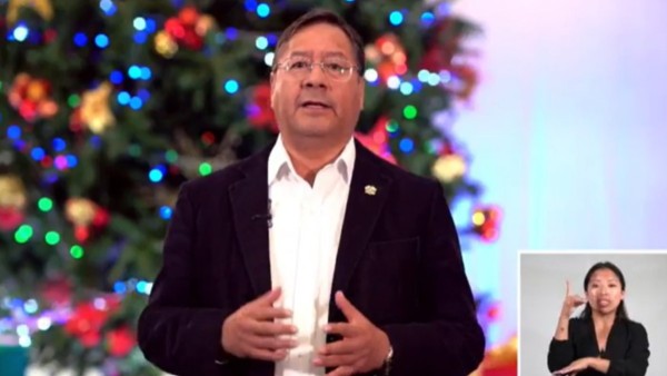 Presidente del Estado, Luis Arce. Foto: Captura
