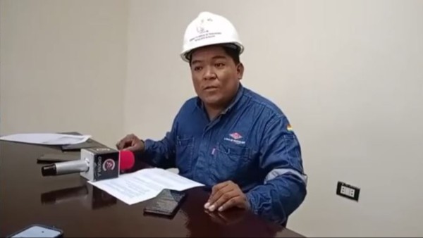 Secretario general de los trabajadores de YPFB Logística, Efraín Ortega. Foto: Captura