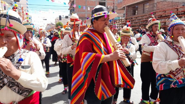 El expresidente Evo Morales en el Anata Andino el 2023. Foto: RKC
