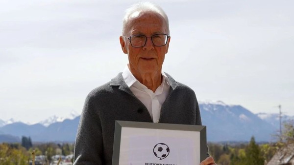 El ícono del fútbol alemán Franz Beckenbauer.